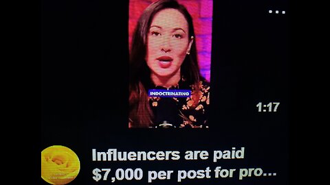 paying influencers alot of money so they can push the new world order agenda