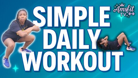 Simple Daily Workout for Beginners _ Stay Fit at Home