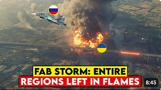 FAB Bombs Storm Zaporizhzhia — Massive Explosions Level Ukrainian Bases