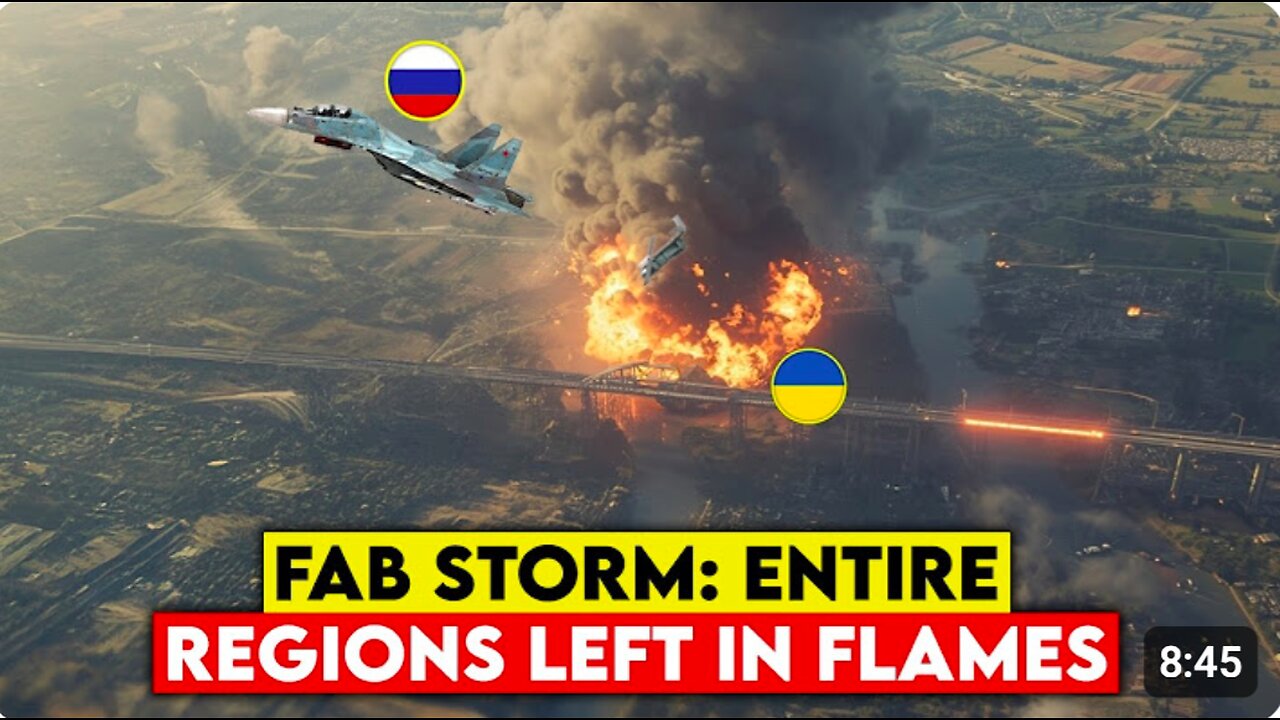 FAB Bombs Storm Zaporizhzhia — Massive Explosions Level Ukrainian Bases