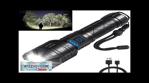 Rechargeable Flashlights High Lumens 990000LM Powerful Tactical Flashlights 5 Modes LED Review