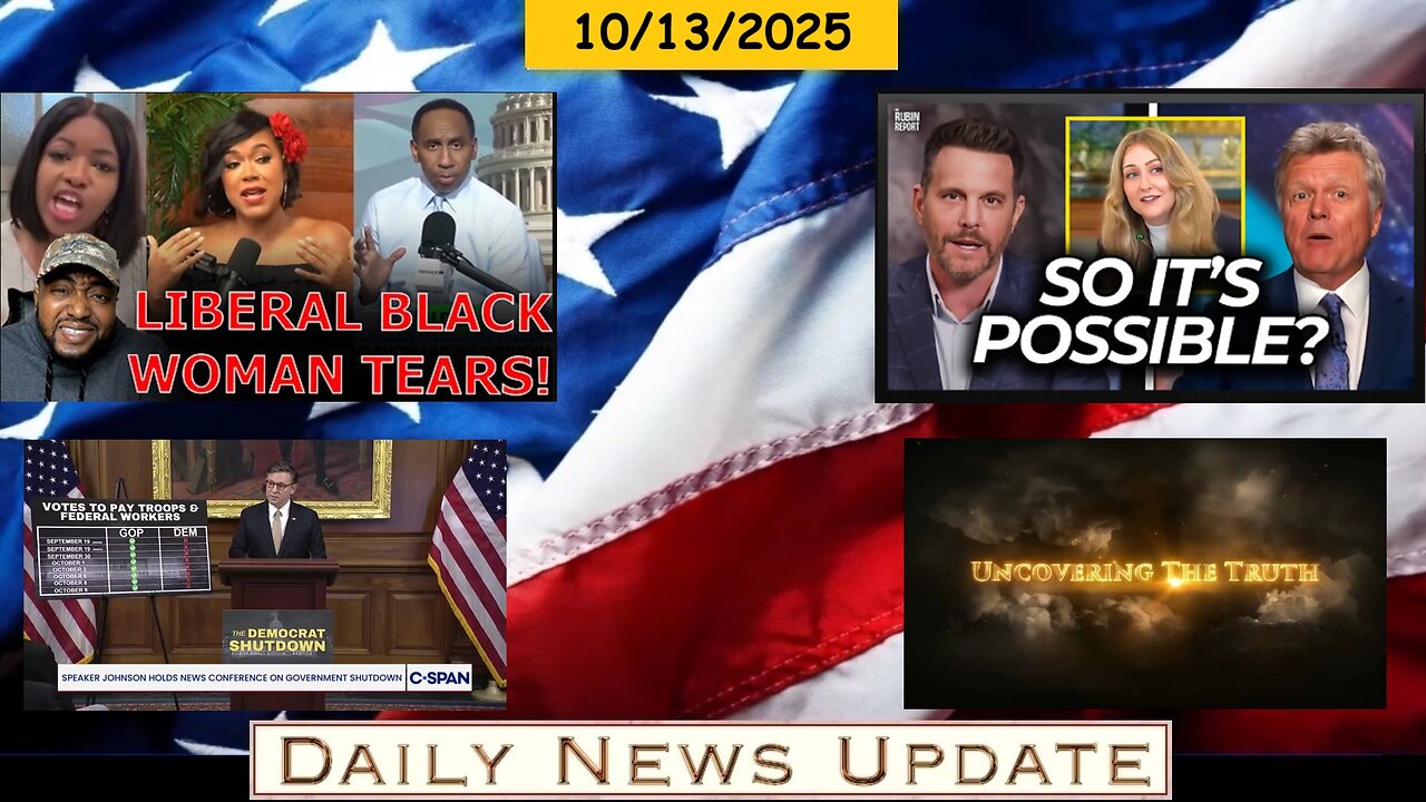EP1714 | BCP: Host MELTSDOWN, Rubin Report: TDS, C-SPAN: Johnson on Shutdown, X22 Report: Shifting