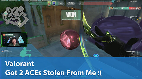 Got 2 ACEs Stolen From Me :( | Competitive 1W-2L | Valorant