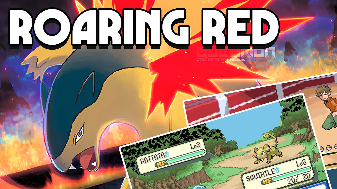 Pokemon Roaring Red - GBA ROM Hack, QoL ROM hack, 386 Pokemon, PSS Systems
