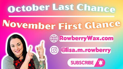 October Last Chance, November First Glance!