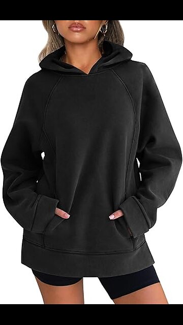EXLURA Womens Heavyweight Cotton Hoodies