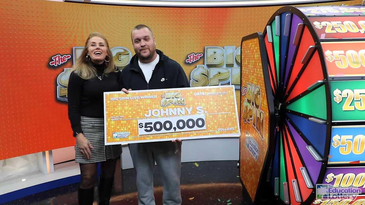 South Carolina man fights nerves in The Big Spin live lottery event and emerges with $500,000 prize