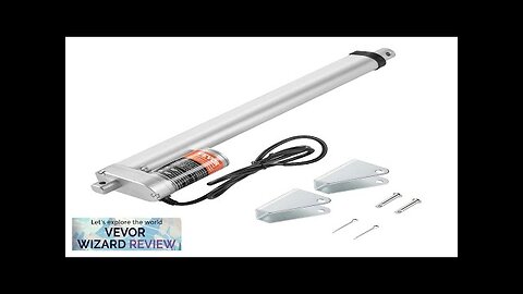 VEVOR Linear Actuator 12V 12 Inch High Load 330lbs/1500N Linear Actuator 0.19"/s Review