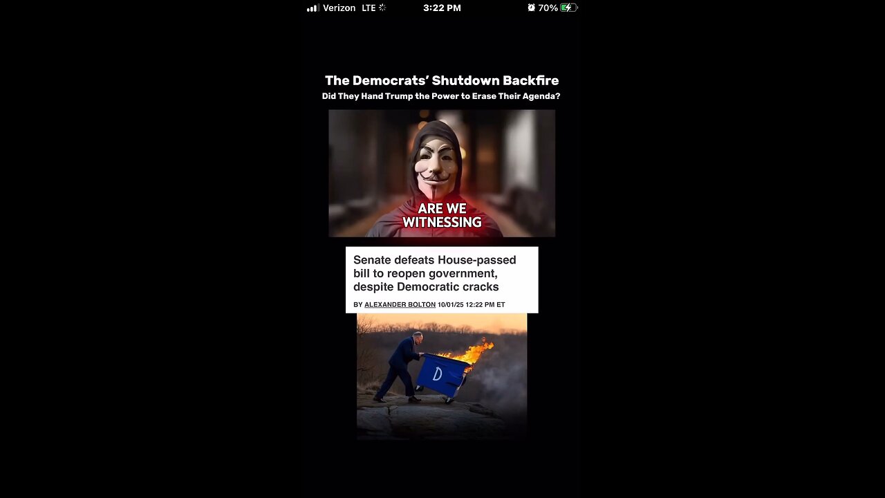 The Democrats’ Shutdown Backfire By refusing a routine continuing resolution, Senate Democrats tri