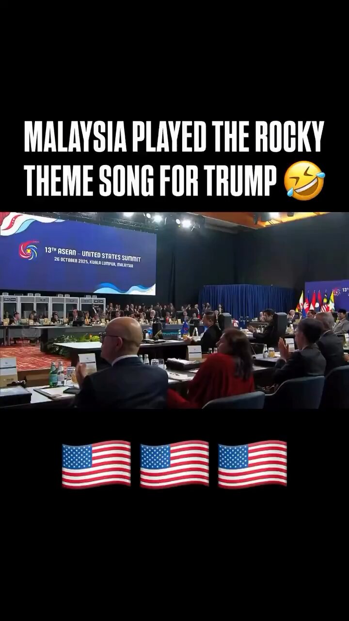 Malaysian Orchestra Plays Rocky Theme Song For DJT