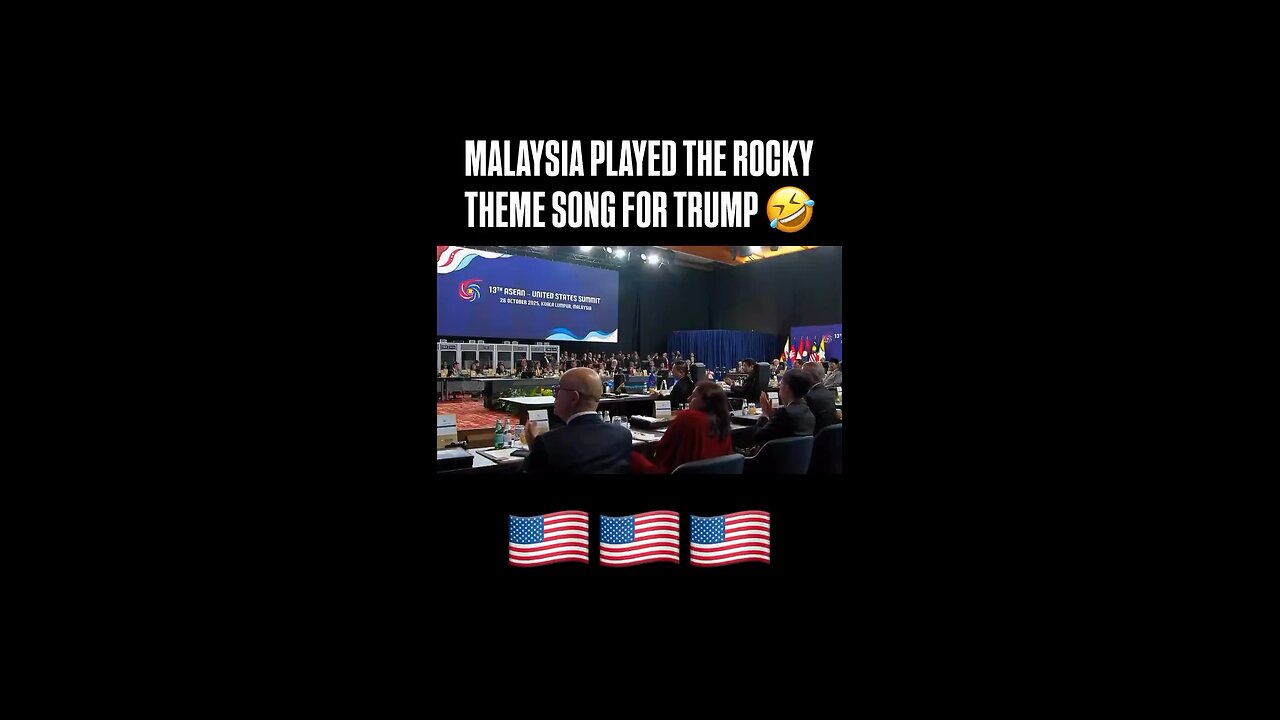 Malaysian Orchestra Plays Rocky Theme Song For DJT