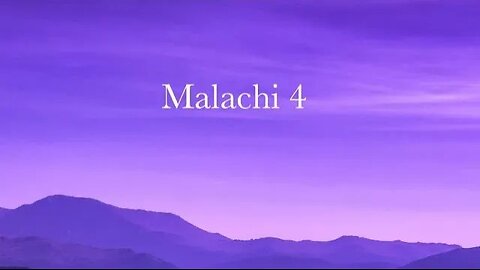 Malachi 4