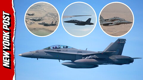 Watch: President Trump's powerful military escorts around the world