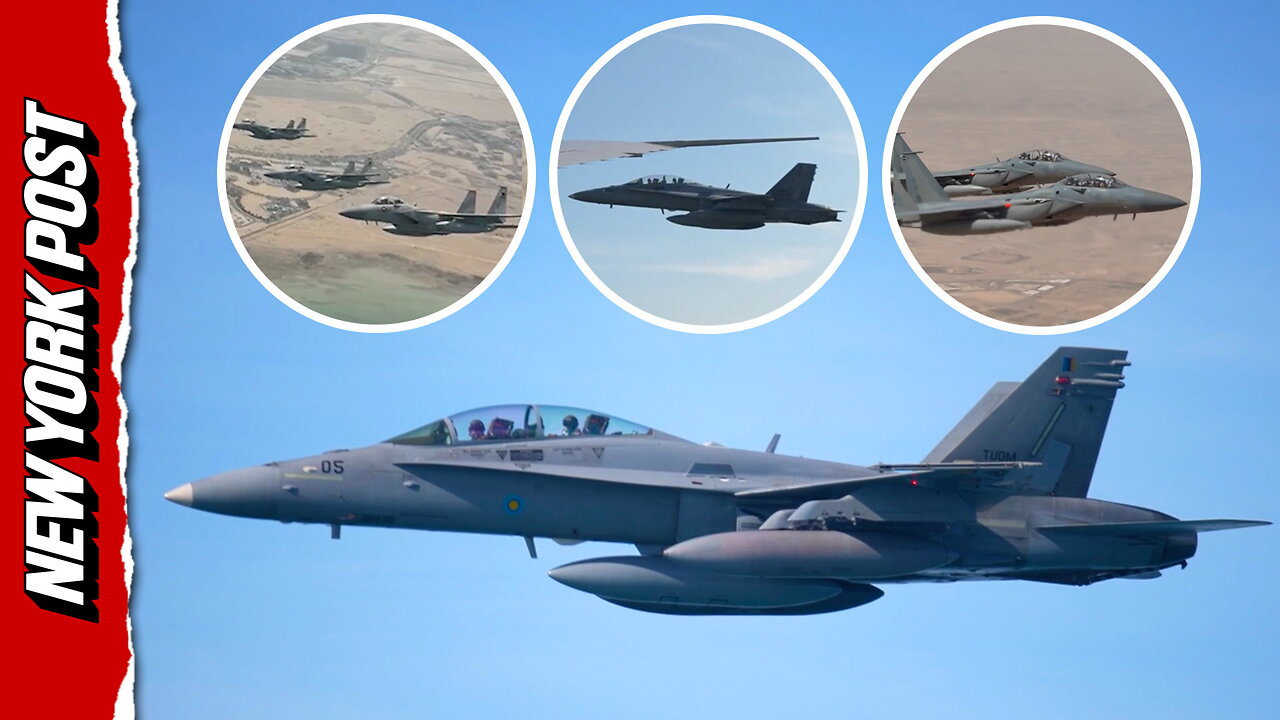 Watch: President Trump's powerful military escorts around the world