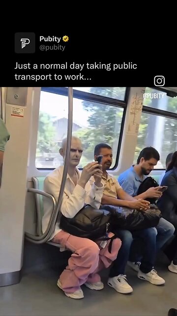 A typical day on the subway.