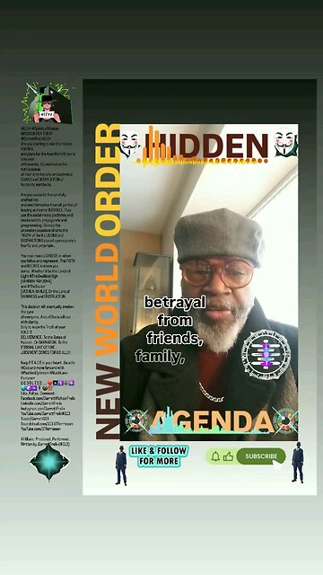 ▪︎HIDDEN AGENDA/NEW WORLD ORDER▪︎