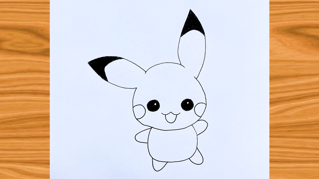Pikachu Drawing Easy Step By Step