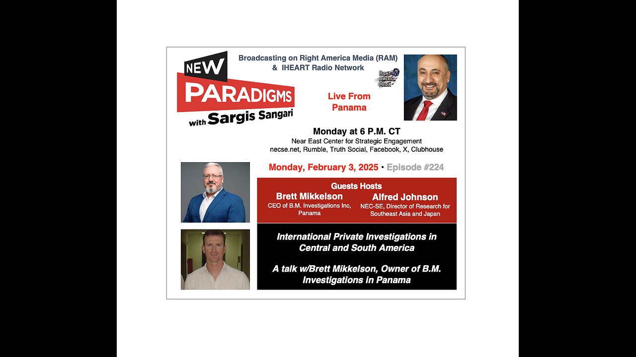 Brett MiKKelson & Al Johnson, Intl. Private Investigations, New Paradigms w/Sargis Sangari EP#224