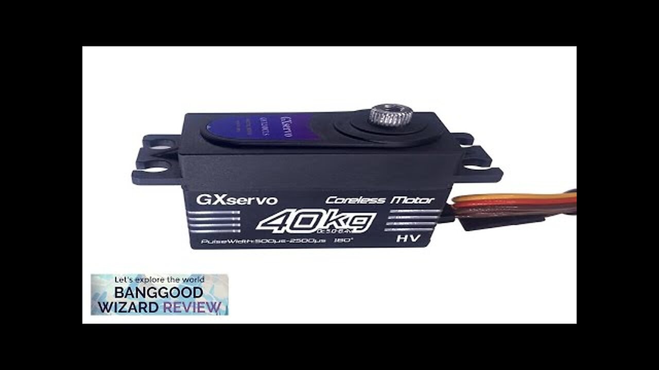 GXservo QY3240CLS 40KG Digtal Servo Full Metal Gear Waterproof Large Torque Motor Review