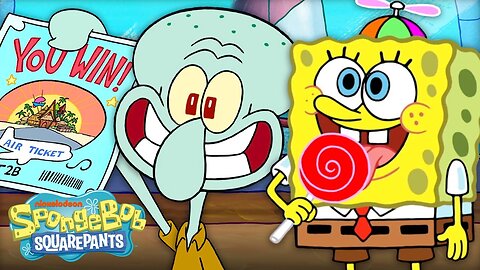 SpongeBob & Squidward Fly to Bora Bora Bottom ✈️ | "Plane to Sea" First 5 Minutes | SpongeBob