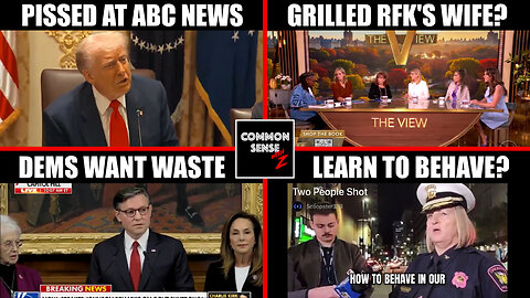 Trump Blasts ABC, View Grills RFK Jr's Wife, Johnson Exposes Dem Waste, Cincy Chief Warns Criminals!