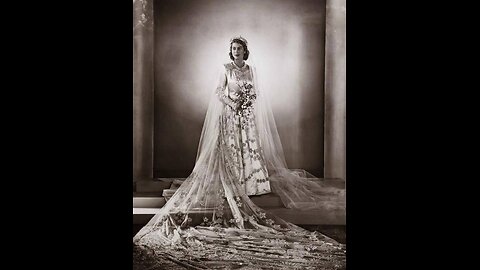 Wedding portrait of Princess Elizabeth, 1947