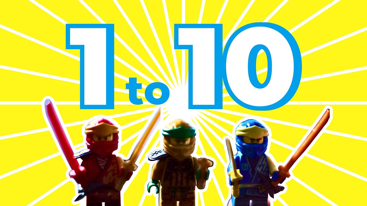 Minifigures Count Numbers 1-10 | Kindergarten Math