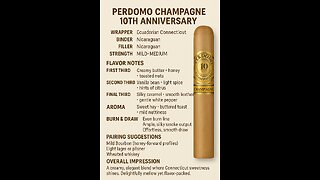 Aberfeldy 12 Year Old Scotch with a Perdomo Champagne 10th Anniversary cigar; a magical pairing