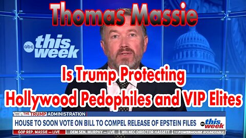 Rep Thomas Massie On The Epstein Files and Trumps Refusal To Release Them