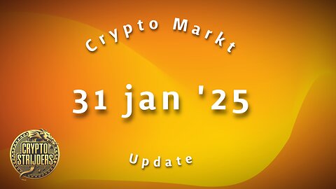 De Crypto Markt Update Van Vrijdag 31 Januari 2025