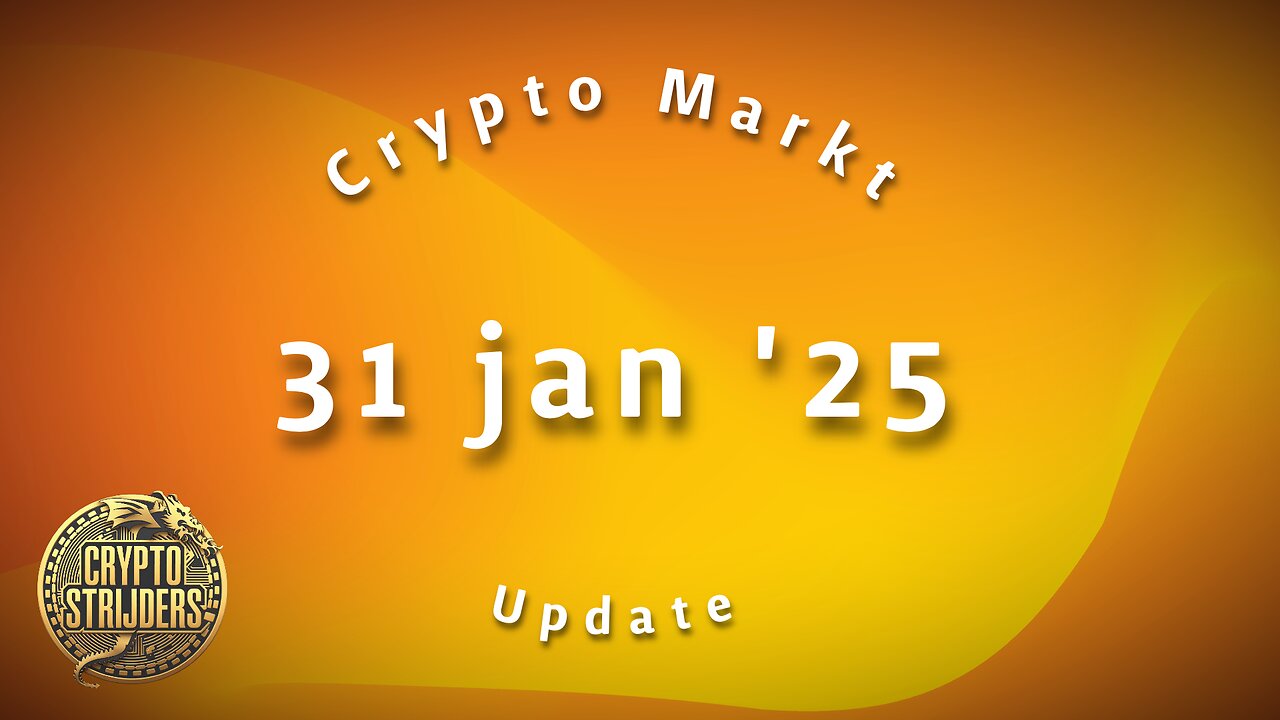 De Crypto Markt Update Van Vrijdag 31 Januari 2025