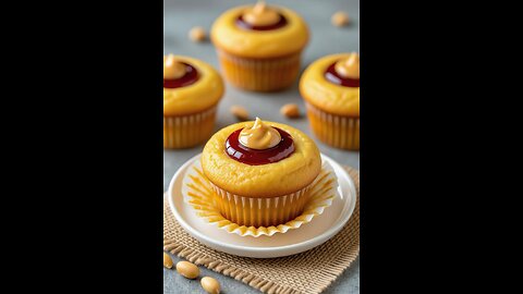 PEANUT BUTTER AND JELLY MUFFINS 🧁