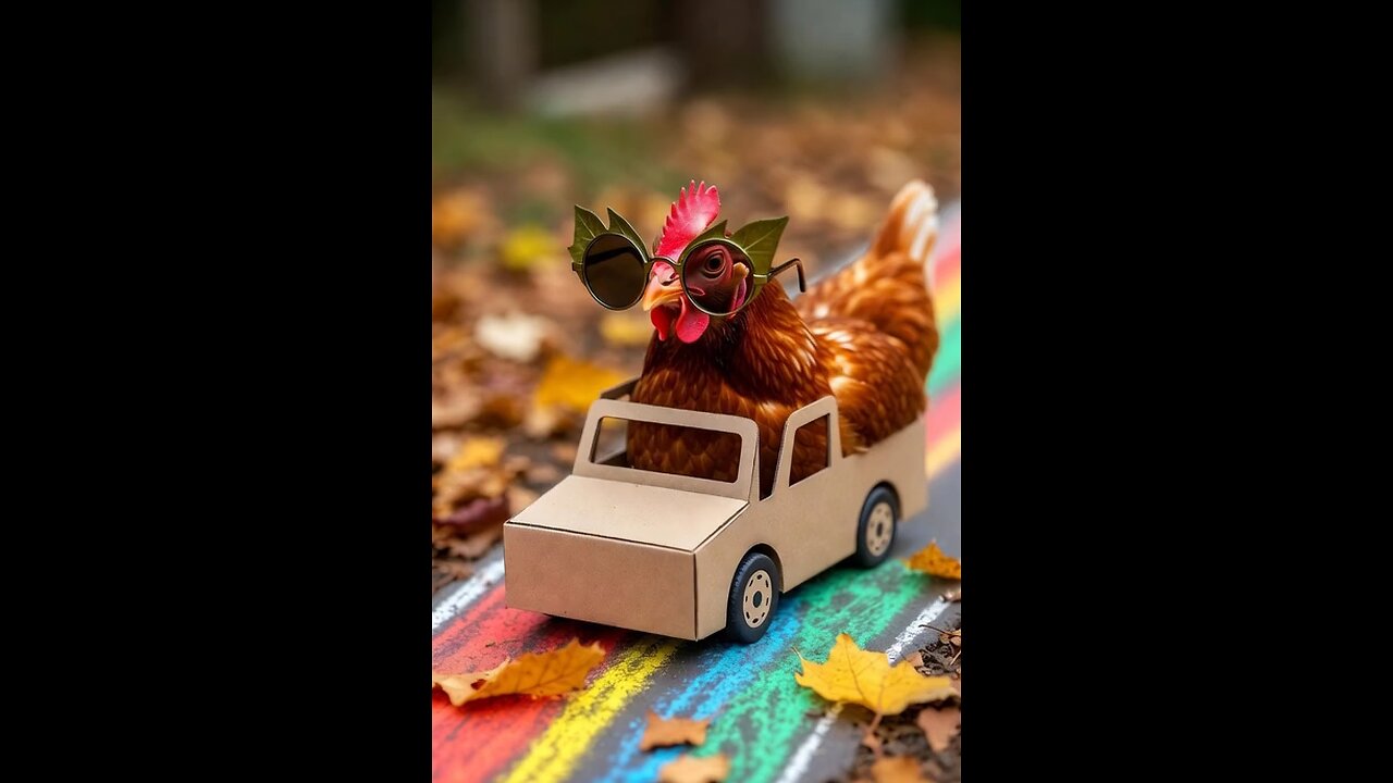 🐔🚗💥 Hen’s Mini Car Crash Giggle!