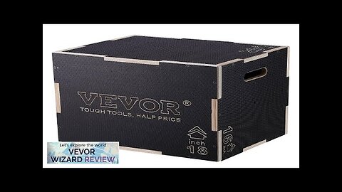 VEVOR 3 in 1 Plyometric Jump Box 20/18/16 Inch Wooden Plyo Box Review