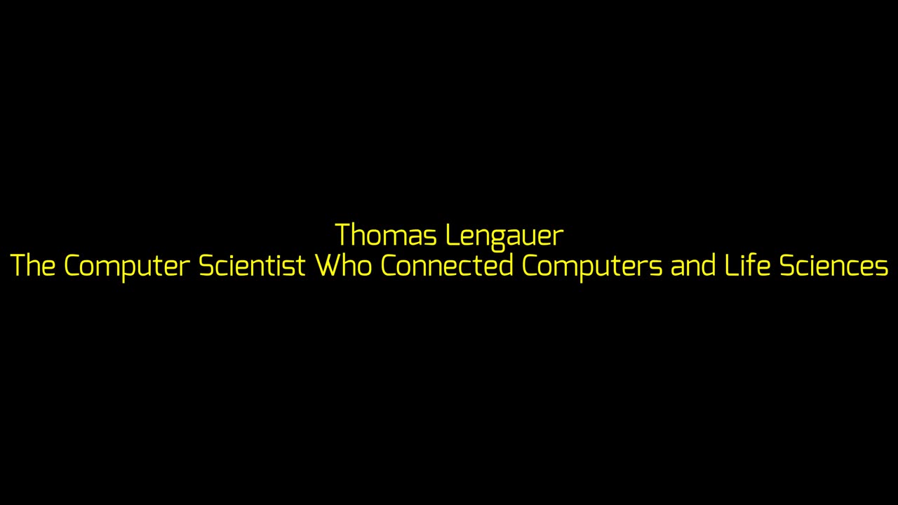 Thomas Lengauer: The Computer Scientist Who Connected Computers and Life Sciences
