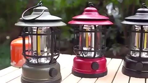 Rechargeable Vintage Camping Lantern