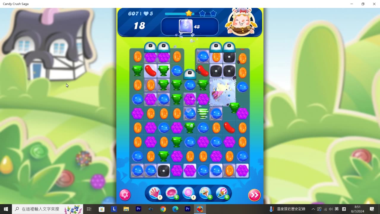 Candy Crush Saga Record (Level 607)