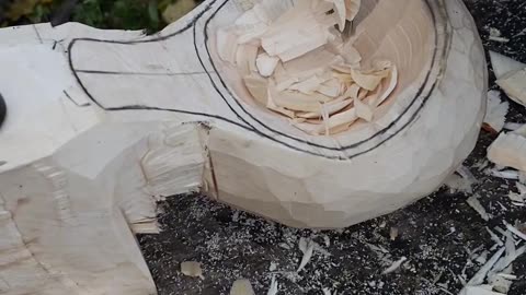 Traditional Kuksa Carving