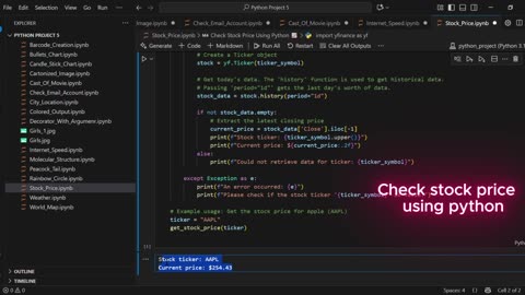 Check and Analyze Stock Prices Using Python