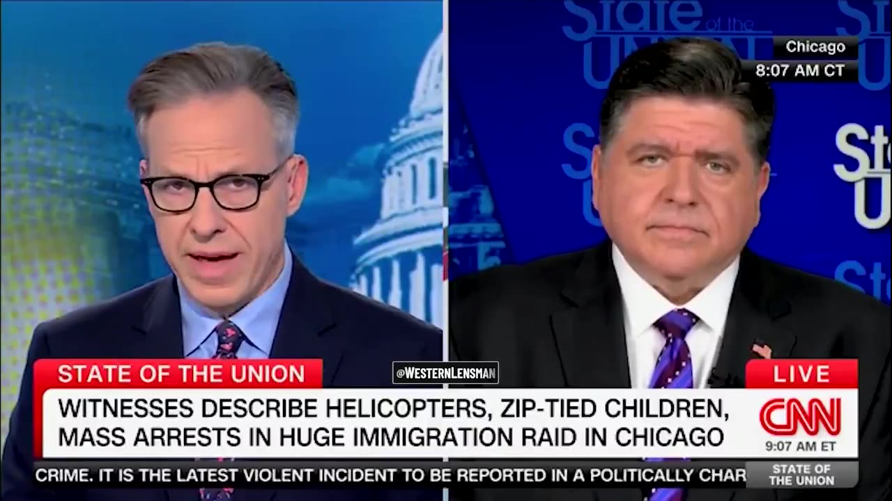 JB Pritzker attacks ICE instead of the leftists attacking them in Broadview