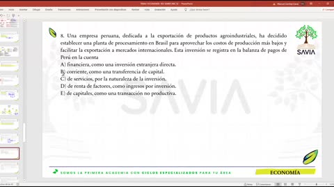 SAVIA REPASO 2025 - 2 | Semana 05 | Economía