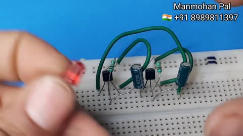 NPN Transistor Oscillator circuit by Manmohan Pal