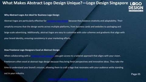 What Makes Abstract Logo Design Unique? — Logo Design Singapore