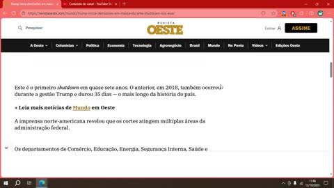 Trump inicia demissões em massa durante shutdown nos EUA.mp4