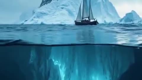 The mesmerising iceberg photo showing the hidden depths below the surface.