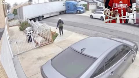 INDIANS CAN'T DRIVE: A Punjabi Truck Driver Destroys a Neighborhood with His Driving Skills!