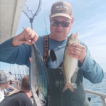 Green Bonita and a bluefish.