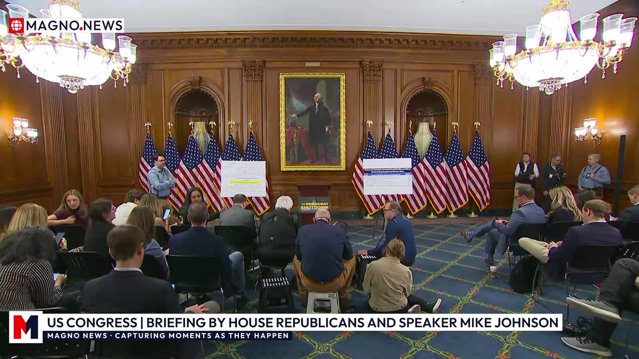 🇺🇸 Speaker Mike Johnson & House Republicans Briefing on Democrat-led Shutdown of Government [LIVE]
