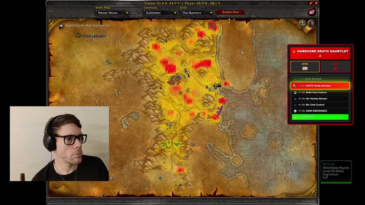 WoW Classic Hardcore level 20 Troll Priest