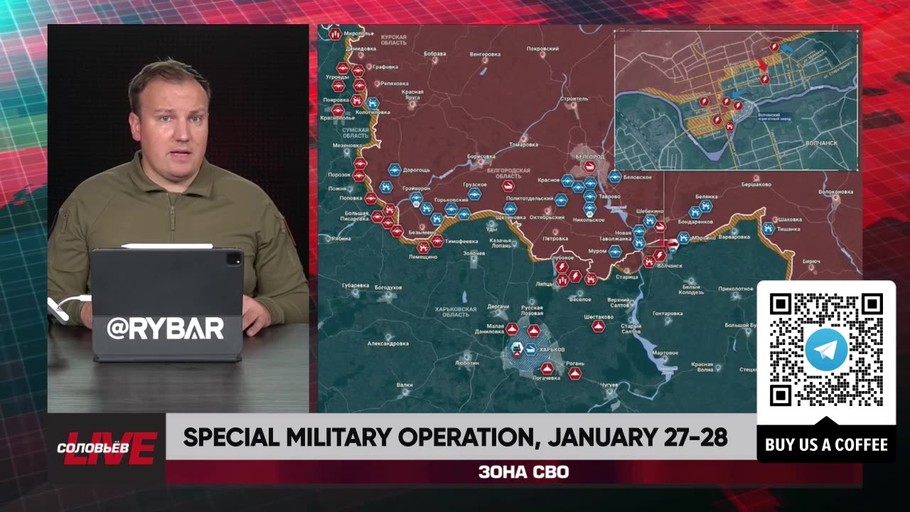❗️🇷🇺🇺🇦🎞 RYBAR HIGHLIGHTS OF THE RUSSIAN MILITARY OPERATION IN UKRAINE ON Jan.27-28, 2025